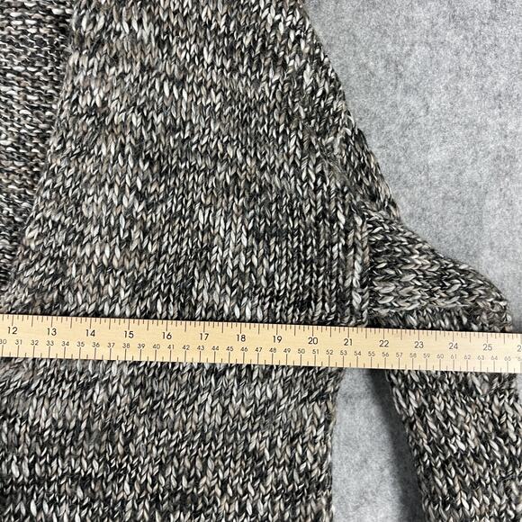 J Jill Pure Jill Long Cardigan Sweater Womens Large Gray Chunky Knit Wool Alpaca - Picture 9 of 15
